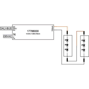 BRUM LED-Konverter 700mA 7-38W, 17788000 