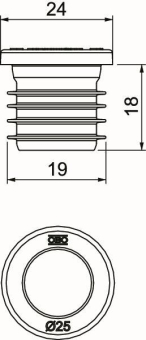 OBO ZA 25-VS Verschlussstopfen f.M25 
