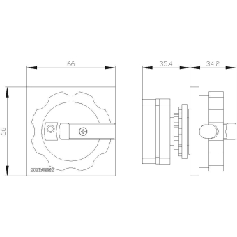 Siemens 3LD93445C Drehantrieb 3LD9344-5C 