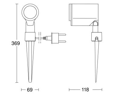 Steinel   LED STRAHLER SPOT GARDEN M ANT 
