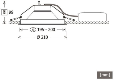 LTS Downlight LEWYM 101.840 weiß  667818 
