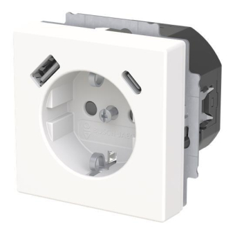 BJ SCHUKO -/USB-A+C    20 EUCB2USBAC-884 