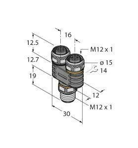 TURCK 2-fach-           YB2-FSM5-2FKM5.4 