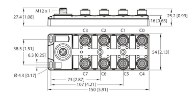 Turck I/O-Hub für        TBIL-M1-16DXP-B 