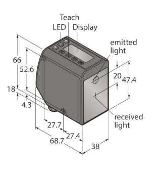 Turck Opto Sensor,           LTF12IC2LDQ 