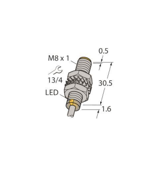Turck Induktiver Sensor,    BI2-M08-AN6X 