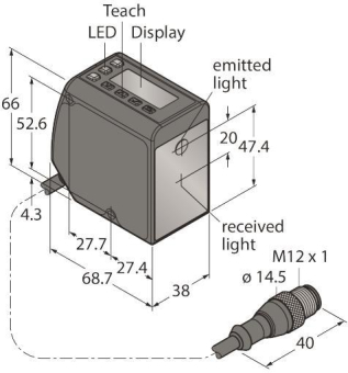 Turck Opto Sensor,          LTF12UC2LDQP 