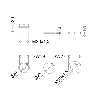 SCHUC PA-Verschl.Schr.M20 2573      2573 
