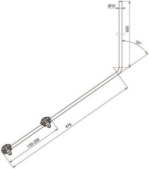 DEHN Fangspitze D 10mm L 1000mm   101110 