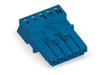 WAGO 890-1105 Buchse,5-polig,Kod. I,blau 