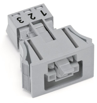 WAGO 890-743 Snap-In-Buchse,3-polig,Kod. 