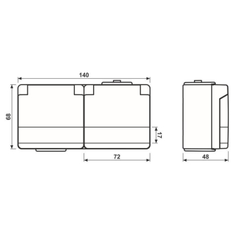 JG APWG WG 600 Schuko-Steckdose  622NAWW 