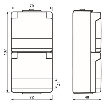 JG APWG WG 600 Schuko-Steckd.   622NAW 