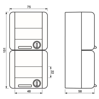 JG SCHUKO-Zweifach-Steckdose   822 NAWSL 