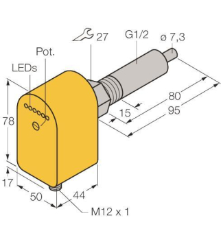 TURCK         FCS-G1/2A4P-LIX-H1141/L080 