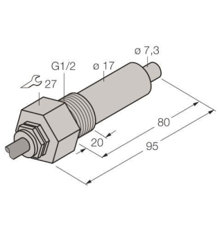 Turck Strömungs-      FCS-G1/2A4-NA/L080 