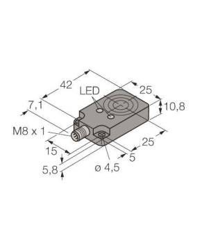 TURCK Induktiver    BI8U-Q10-AP6X2-V1131 