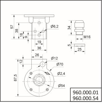 Werma Winkel f.Fußmontage BWM   96000001 