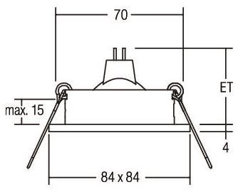 BRUM EB-Strahler, quadr. ONE-    2111.07 
