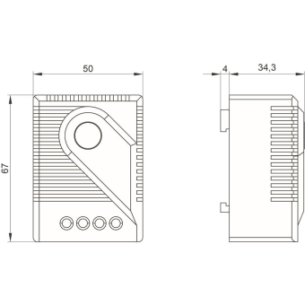 SIEM Mech. Thermostat         8MR2170-1B 