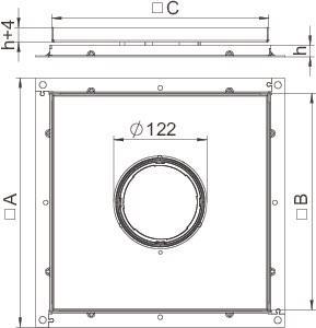 OBO RKF3 V2 25 Rahmenkassette f.Tubus 