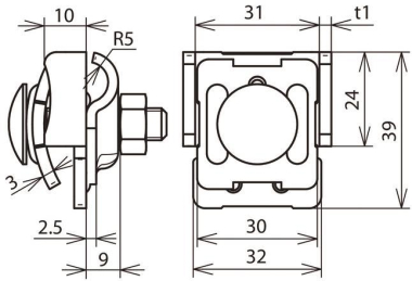 DEHN Falzklemme CU 0,7-8mm        365037 