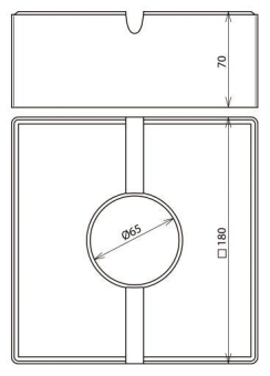 Dehn 253301    BES 4.6KG SB10 180X180X70 
