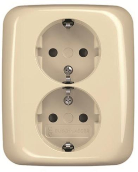 BJ SCHUKO  Doppelsteckdose  202 EUJB-212 