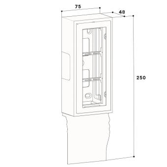 GGK 114302 Leerdose 3f f.E-  4D 20x80-D3 