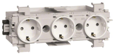 Hager Steckdose 3fach m.Wago  GS30019010 