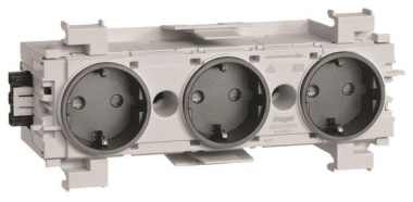 Hager Steckdose 3fach m.Wago  GS30019011 