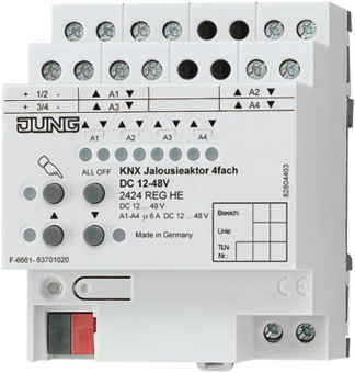 JG KNX Jalousieaktor 4fach DC 2424 REGHE 