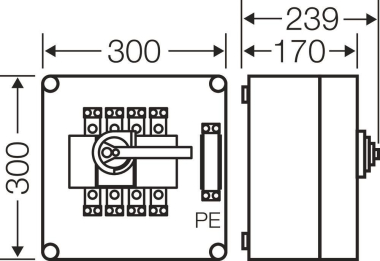 HENS Mi-Lastschaltergehäuse Mi   Mi 7257 