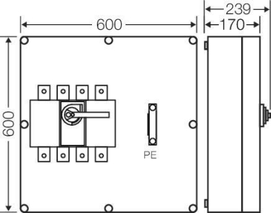 Hensel Mi-Lasttrennschaltergeh.  Mi 7846 