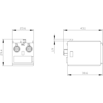 Siemens 3RH29111AA01 Hilfsschalterblock 