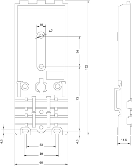 Siemens 3RK19010CB01 AS-I Montageplatte 