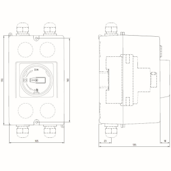 Siemens 3RV19231GA01 Aluguss-Aufbaugeh. 