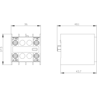 Siemens 3RH29111NF11 Hilfsschalterblock 