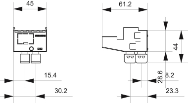 SIEM AS-I Anbaumodul, Anschluss 