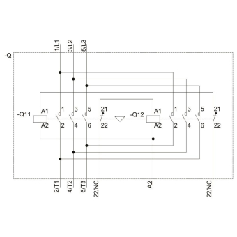 Siemens 3RA23188XB301AP0 Wendekomb. 3p 