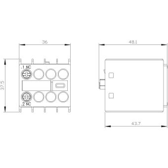 Siemens 3RH29111HA01 Hilfsschalterblock 