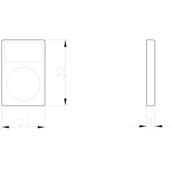 Siemens 3SB29020AB Schildträger 
