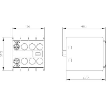 Siemens 3RH29111HA10 Hilfsschalterblock 