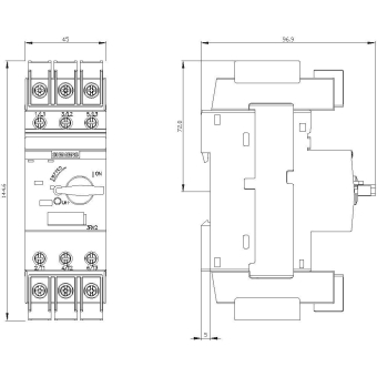 Siemens 3RV27111DD10 Leistungsschalter 
