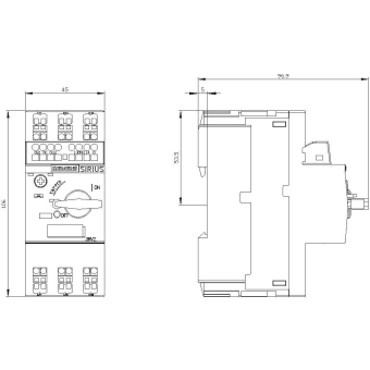 Siemens 3RV20111EA25 Motorschutzschalter 