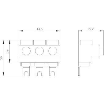 Siemens 3RV29255AB 3Ph.-Einspeiseklemme 