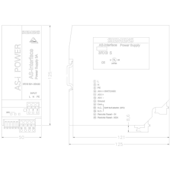 Siemens 3RX95010BA00 AS-I Netzteil IP20 