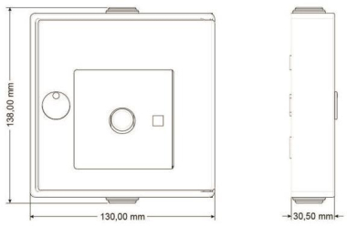 HEKATRON Funkhandtaster Blau / Interface 
