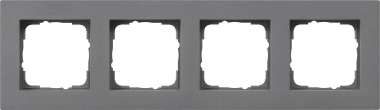 GIRA 0214235 Abdeckrahmen 4fach flach E2 