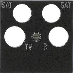 GIRA 025910 Zentralplatte 4fach 